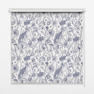 Store enrouleur Fleurs sauvages