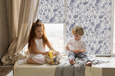 Store enrouleur Fleurs sauvages