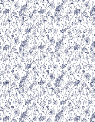 Store enrouleur Fleurs sauvages