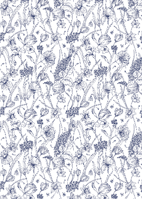 Store enrouleur Fleurs sauvages