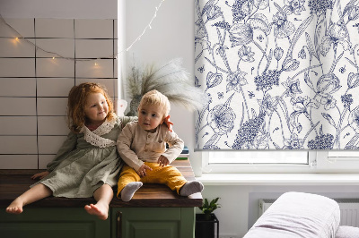 Store enrouleur Fleurs sauvages