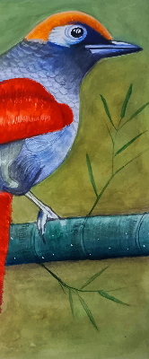 Store intérieur Un oiseau sur une branche