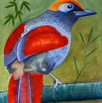 Store intérieur Un oiseau sur une branche