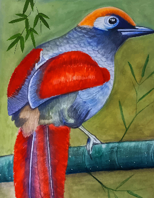 Store intérieur Un oiseau sur une branche