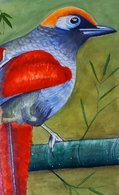 Store intérieur Un oiseau sur une branche