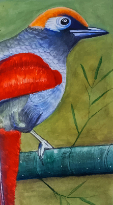 Store intérieur Un oiseau sur une branche