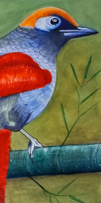 Store intérieur Un oiseau sur une branche