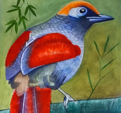 Store intérieur Un oiseau sur une branche