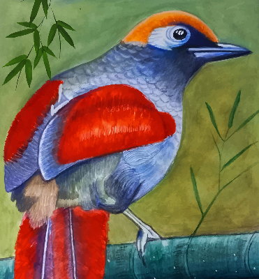 Store intérieur Un oiseau sur une branche