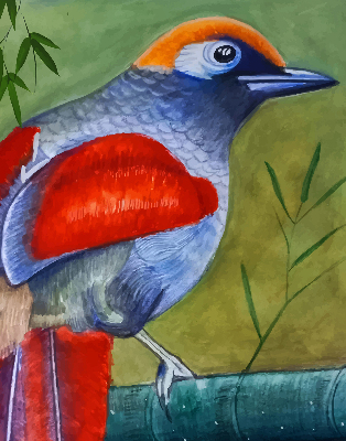 Store intérieur Un oiseau sur une branche