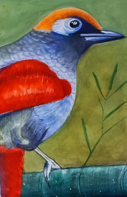 Store intérieur Un oiseau sur une branche