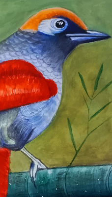 Store intérieur Un oiseau sur une branche