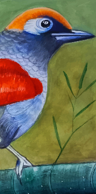 Store intérieur Un oiseau sur une branche