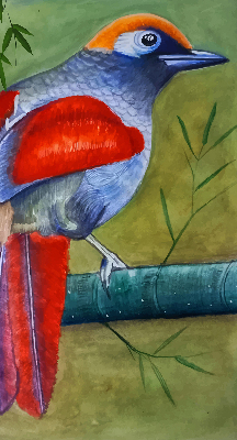 Store intérieur Un oiseau sur une branche