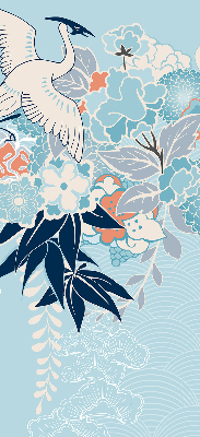 Store enrouleur Héron en fleurs