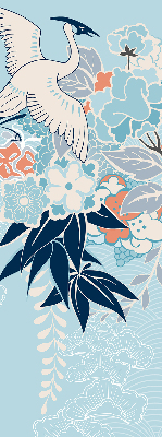 Store enrouleur Héron en fleurs