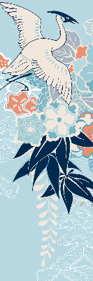 Store enrouleur Héron en fleurs