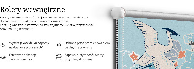 Store enrouleur Héron en fleurs