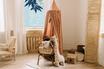 Store enrouleur Héron en fleurs