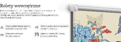 Store intérieur Des oiseaux parmi les fleurs