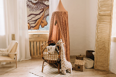 Store intérieur Tigre en fleurs