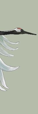 Store enrouleur Grue en vol