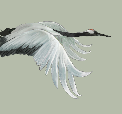 Store enrouleur Grue en vol