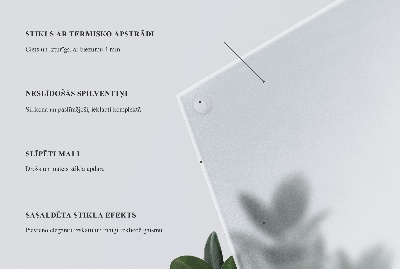 Plateau en verre rond semi-transparent