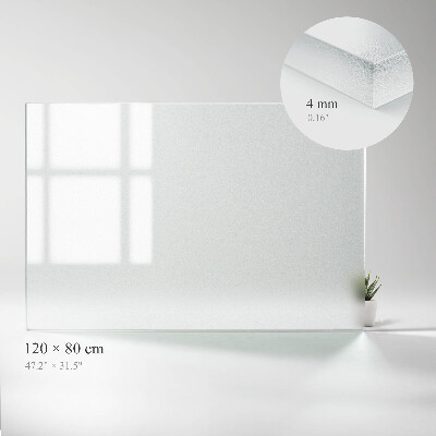 Plateau rectangulaire semi-transparent pour table