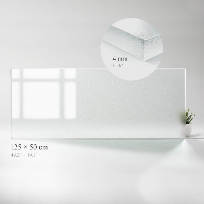 Plateau rectangulaire semi-transparent pour table