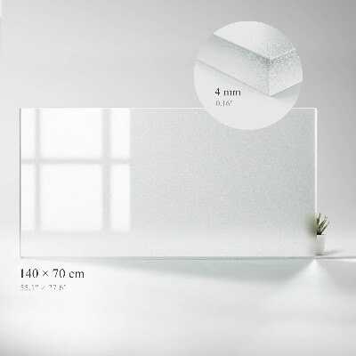 Plateau rectangulaire semi-transparent pour table