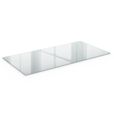 Plateau rectangulaire semi-transparent pour table