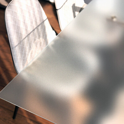 Plateau rectangulaire semi-transparent pour table