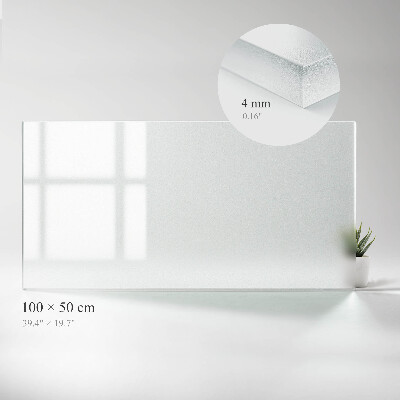 Plateau rectangulaire semi-transparent pour table