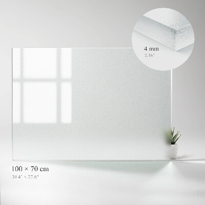 Plateau rectangulaire semi-transparent pour table