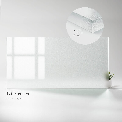 Plateau rectangulaire semi-transparent pour table