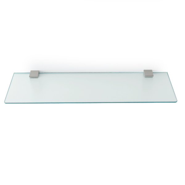 Tablette murale en verre trempé semi-transparente