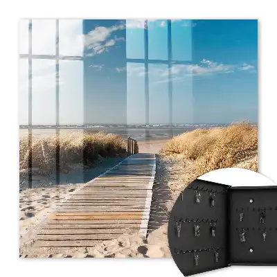 Une plage tranquille avec des dunes