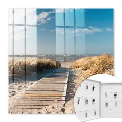 Une plage tranquille avec des dunes