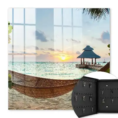 Détente sur la plage dans le gazebo