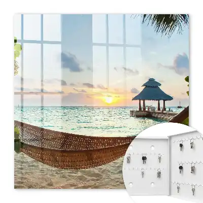 Détente sur la plage dans le gazebo