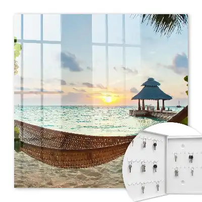 Détente sur la plage dans le gazebo