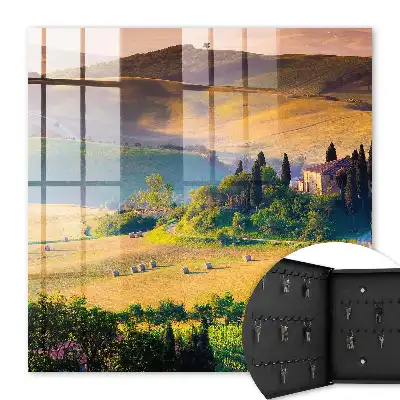Idylle toscane avec une maison sur une colline