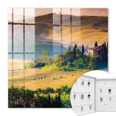 Idylle toscane avec une maison sur une colline
