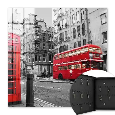 Londres en contraste avec la boîte rouge