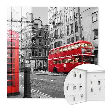 Londres en contraste avec la boîte rouge