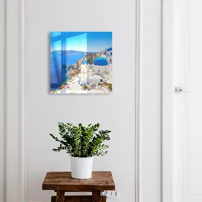 Île grecque au bord de la mer
