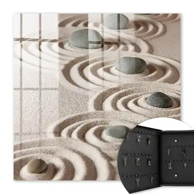 Décoration zen avec pierres grises