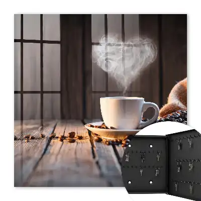 Cœur de café sur la table