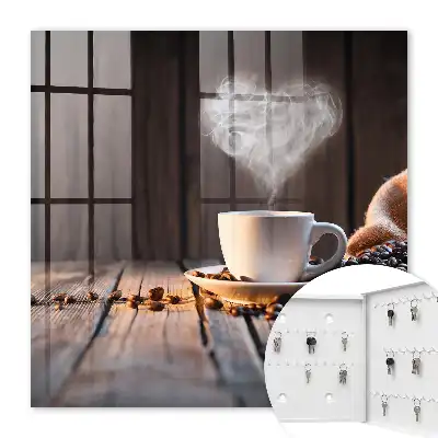 Cœur de café sur la table